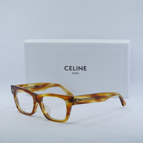 Final Price! Celine CL50011F 056 Havana Eyeglasses 49mm - Picture 1 of 9